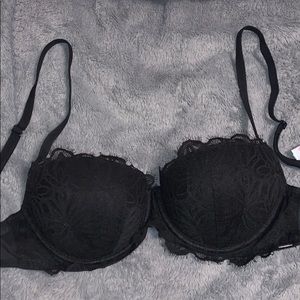 Lace PINK black bra